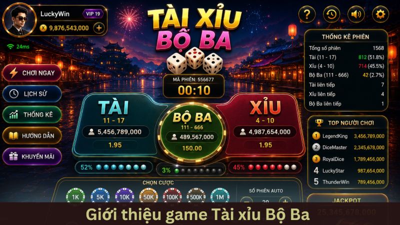 Game tài xỉu bộ ba là gì?