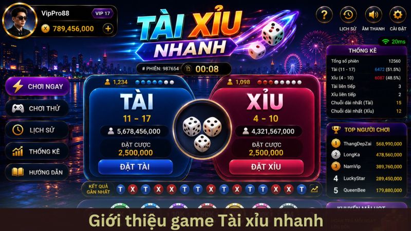 Game tài xỉu nhanh là gì?