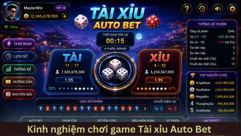 Mẹo hay cho anh em khi chơi tài xỉu Auto Bet
